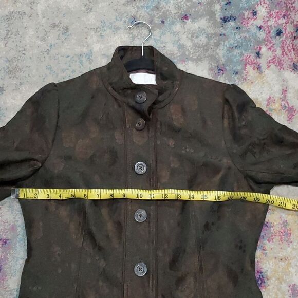 Badgley Mischka Floral Lace Jacket Size 12 - Picture 6 of 12